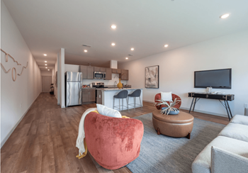 Luxury vinyl plank flooring